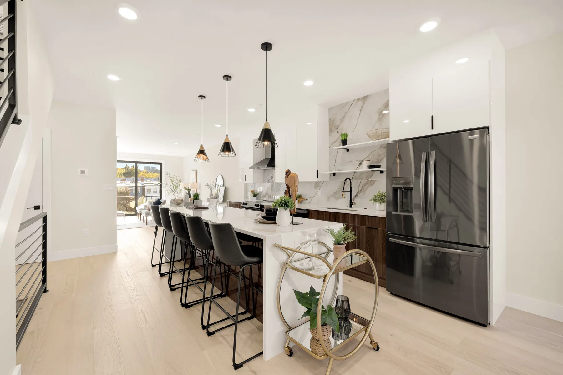 Renovated living space with natural light